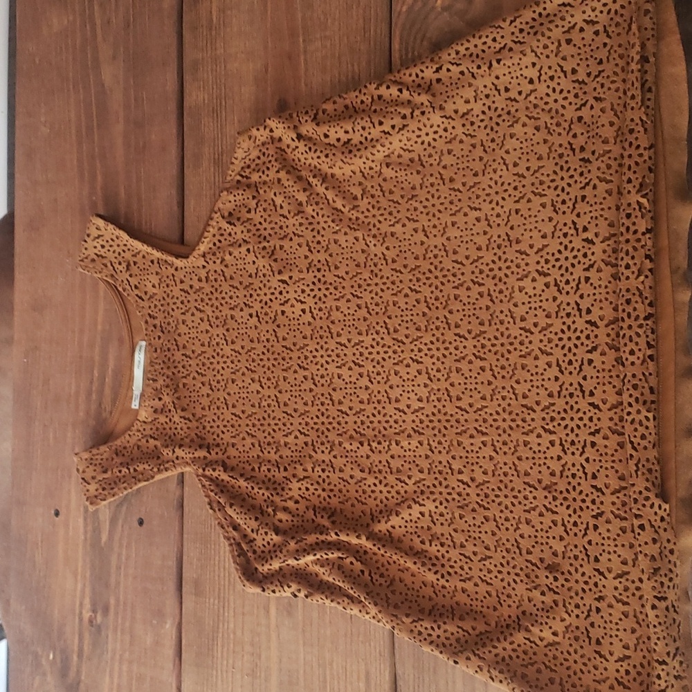 Small faux leather top